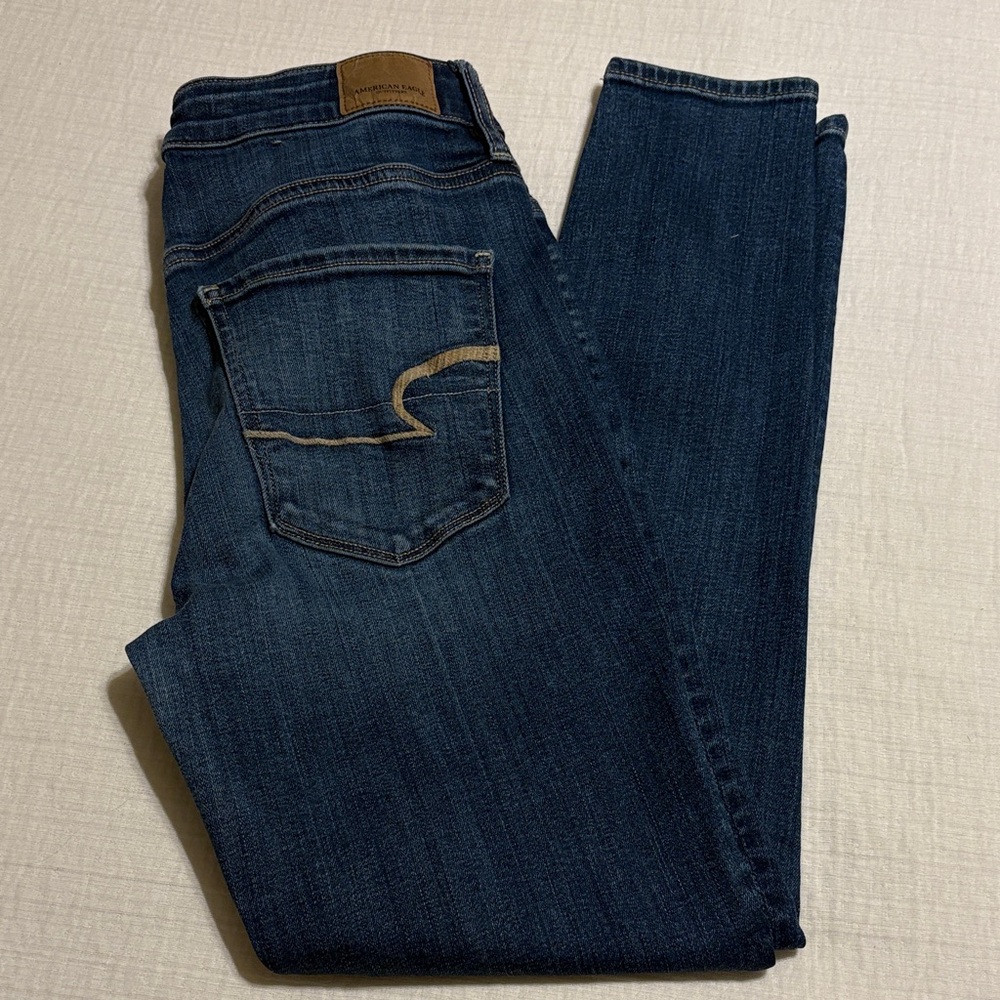 American Eagle Women's Dark Blue Jeggings